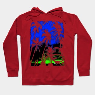 Abstract Jurrassic Palm Park Trees Prank Gag Funny LOL Graphics Hoodie